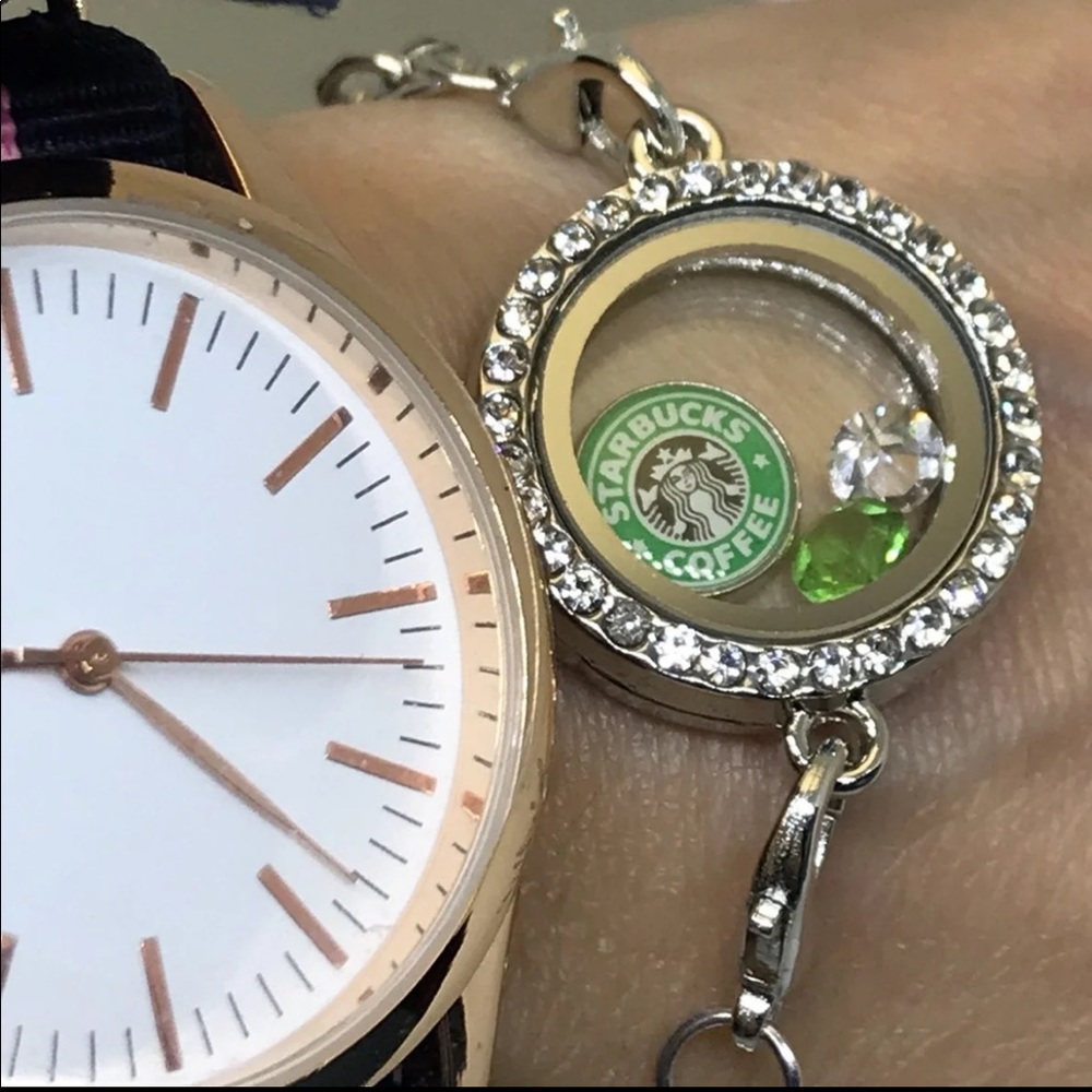 Starbucks Lockett floating bracelet